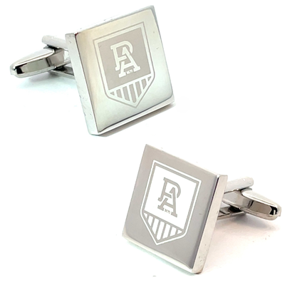 Silver Port Adelaide Power AFL Cufflinks