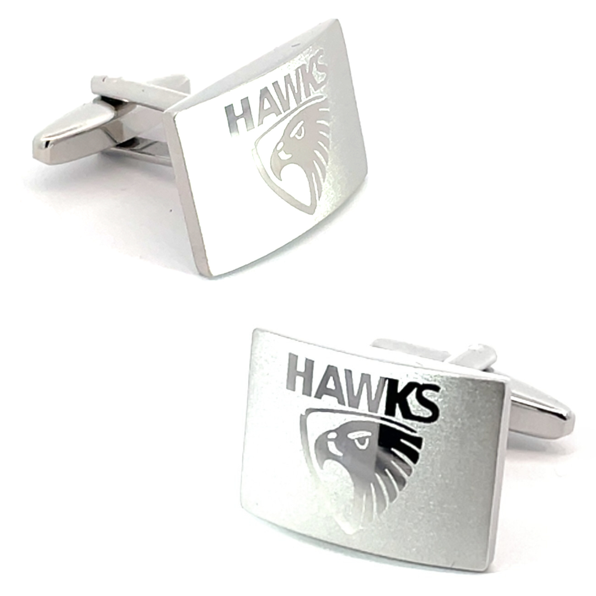 Silver Hawthorne Hawks AFL Cufflinks