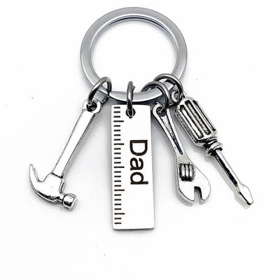 Dad Hammer Wrench Screwdriver Keyring