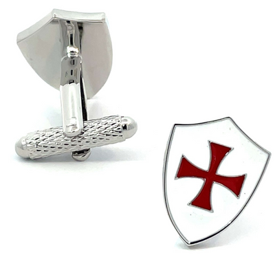 Knights Templar Crusader Shield Cufflinks