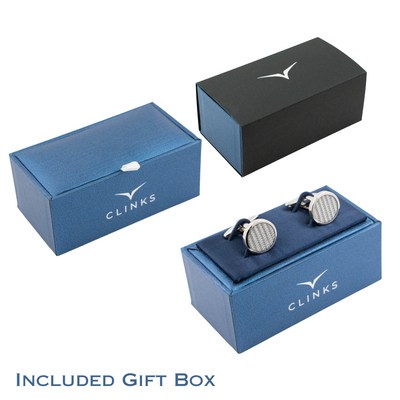 The Jones Engraved Wedding Cufflinks in Silver