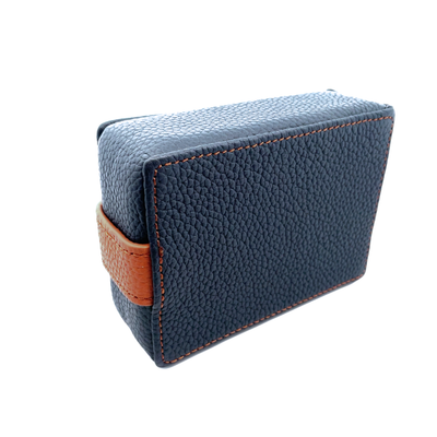 Leather Cufflink Wallet - Blue