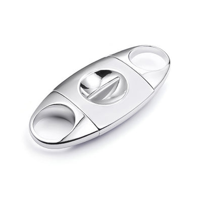 Silver V-Cut Cigar Cutter