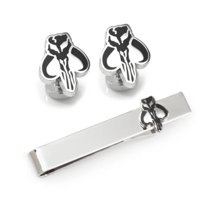 The Mandalorian Cufflinks and Tie Bar Gift Set