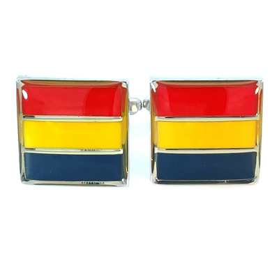 Colour Adelaide Crows AFL Cufflinks