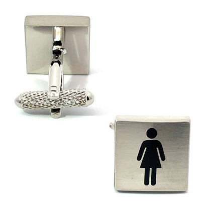 Male / Female Toilet Sign Cufflinks