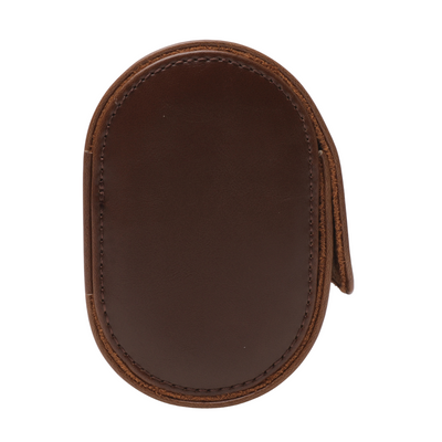 Watch Roll Case for 2 in Brown Vegan Leather