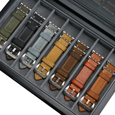 7 Slots Wooden Watch Straps Box