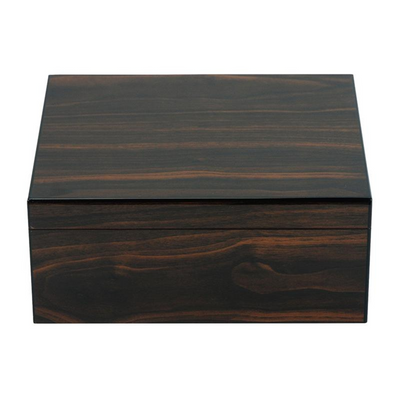 25 CT Walnut Cigar Humidor Mahogany Lining Box for Cigars