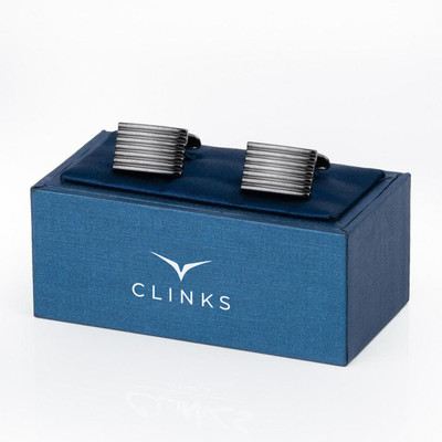 Gunmetal Lines Cufflinks