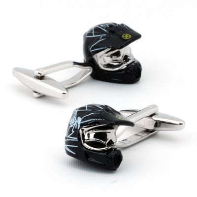 Motocross Helmet Cufflinks