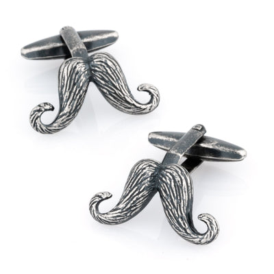 Antique Vintage Style Handlebar Moustache Cufflinks