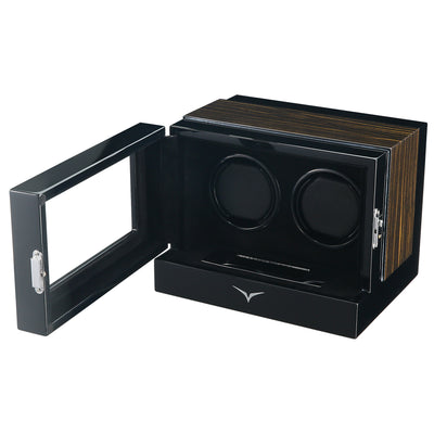 Sydney Watch Winder Box for 2 Watches in Black