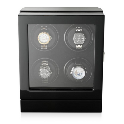 Sydney Watch Winder Box for 4 Watches in Black