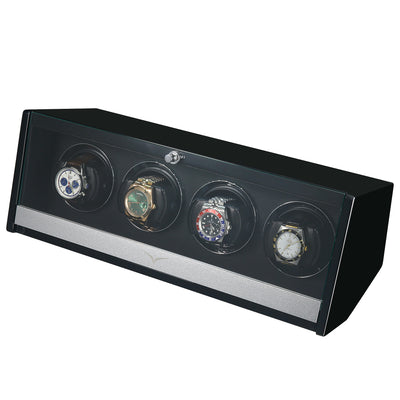 Theodore Watch Winder for 4 Black