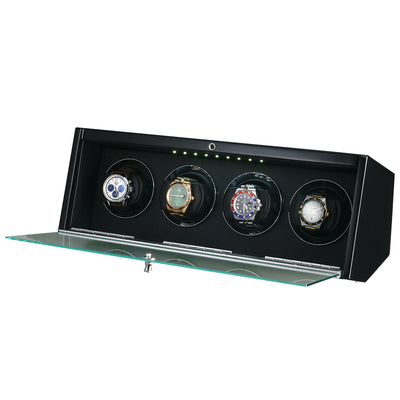 Theodore Watch Winder for 4 Black