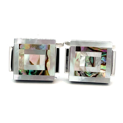 Mother of Pearl Natural Shell Cufflinks