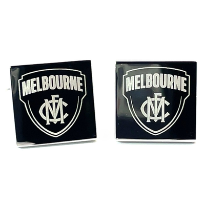 Silver Melbourne FC AFL Cufflinks