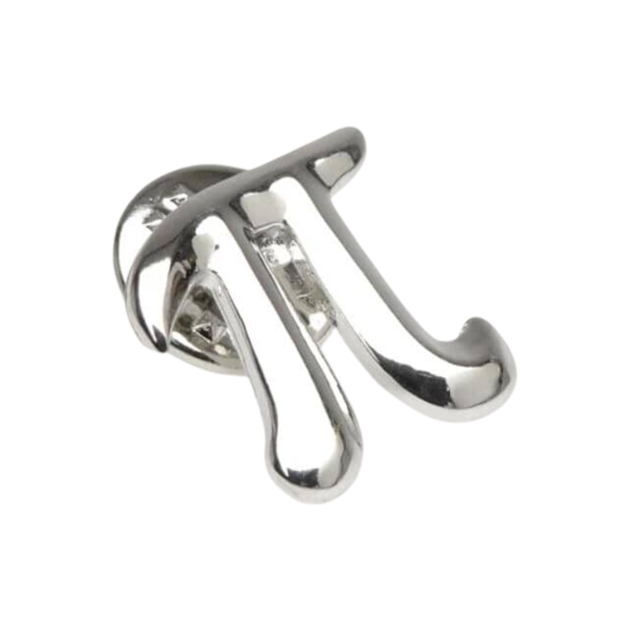 Pi Lapel Pin in Silver