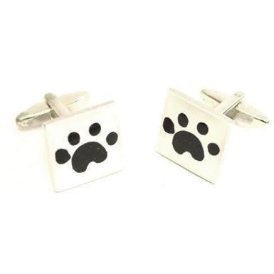 Paw Print Cat Cufflinks