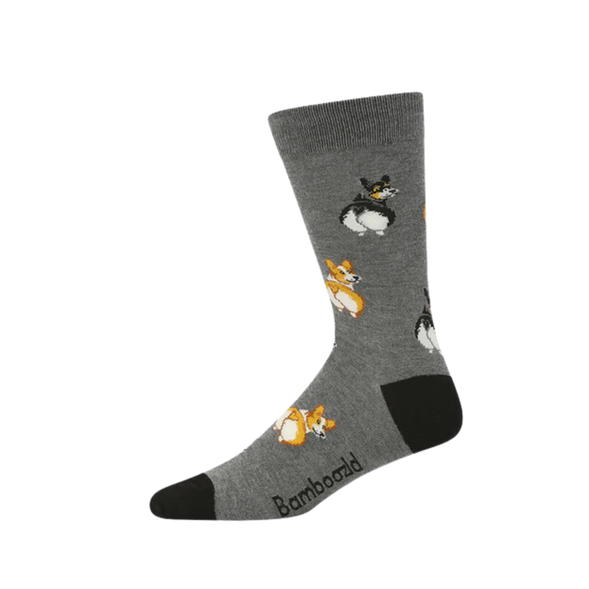 Mens Corgi Love Bamboo Sock