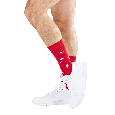 Mens Snow Bamboo Sock