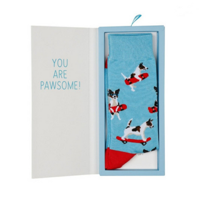 Mens Jack Russel Sock Card