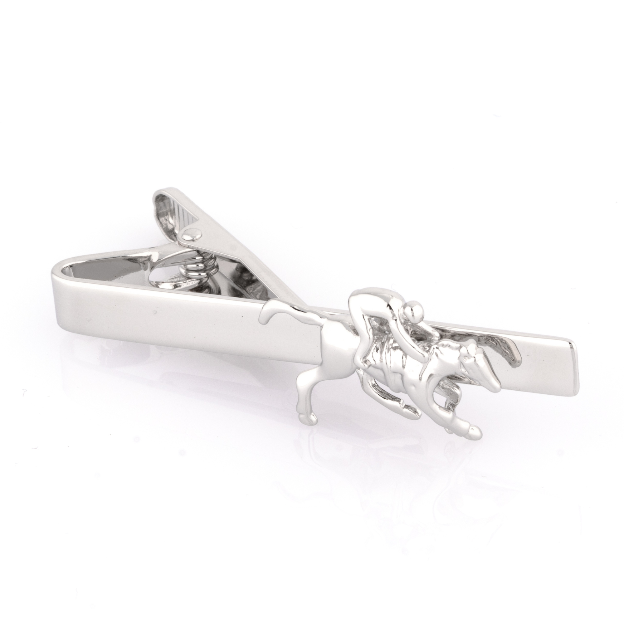 Horse and Jockey Tie Clip