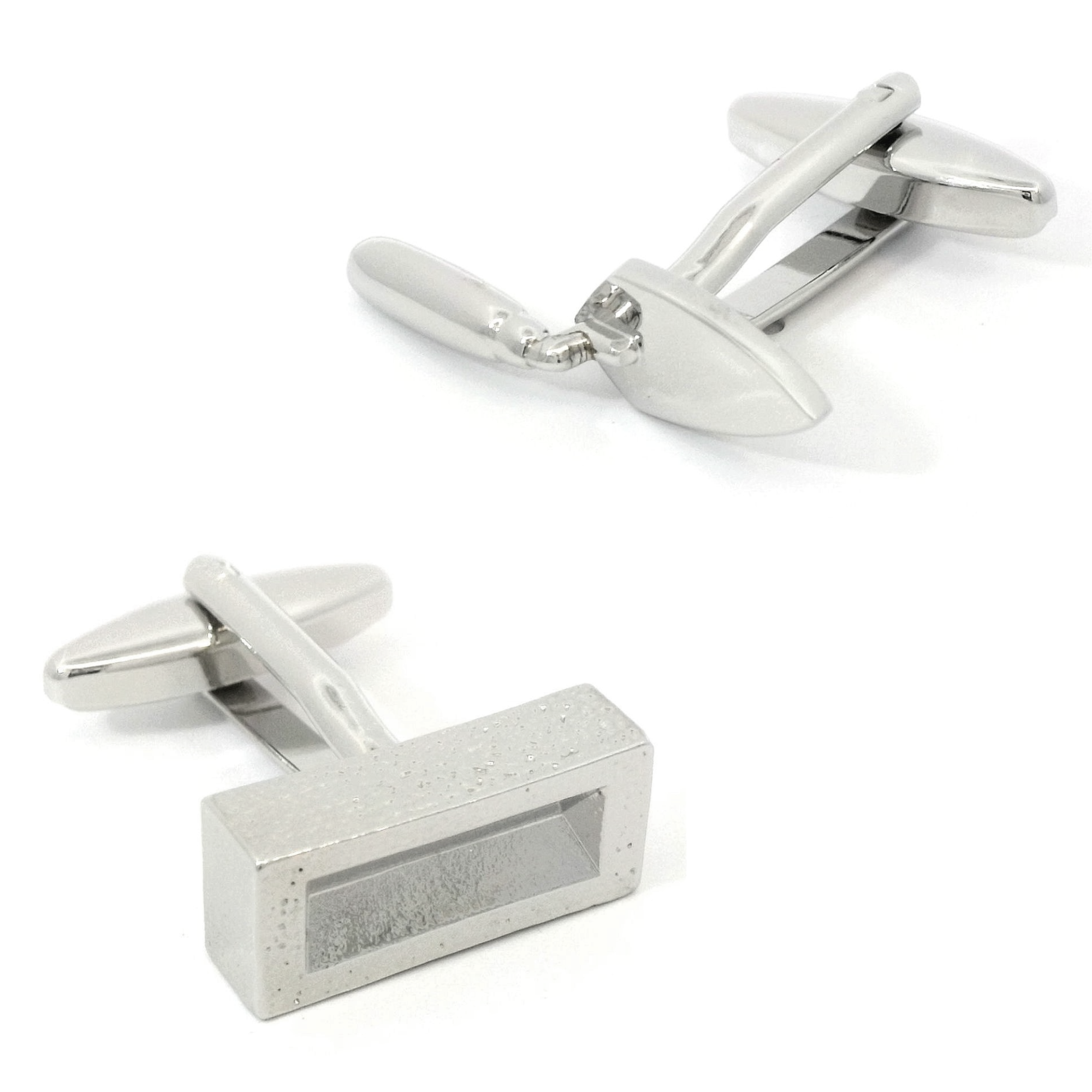 Bricklayer Silver Cufflinks