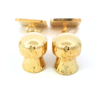 Champagne Cork Gold Cufflinks