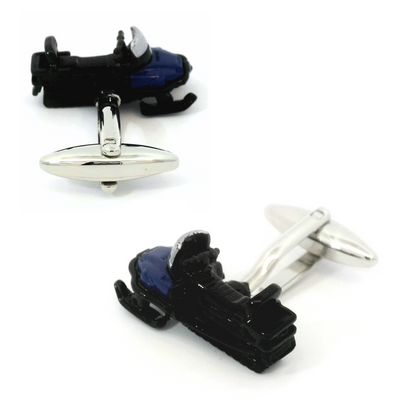 Coloured Snowmobile Cufflinks