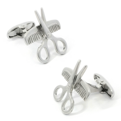 Comb Scissors Cufflinks