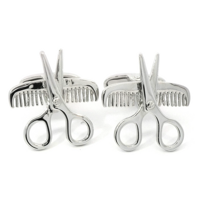 Comb Scissors Cufflinks