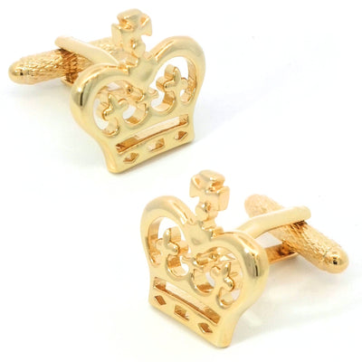 Crown Gold Cufflinks