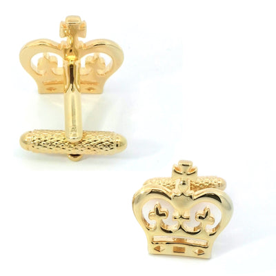 Crown Gold Cufflinks