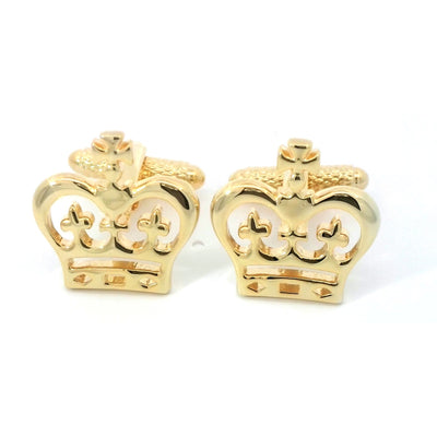 Crown Gold Cufflinks