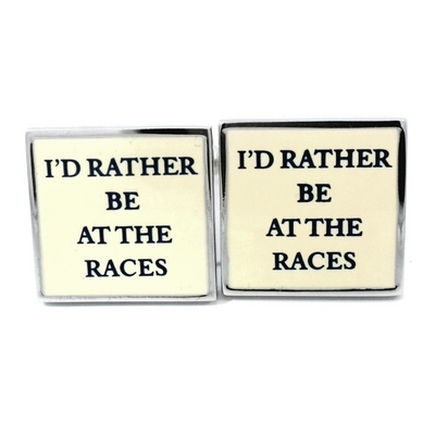 I'd rather be at the Races Cufflinks