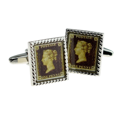 Penny Black Stamp Cufflinks