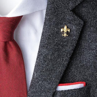 Fleur De Lis Lapel Pin in Gold