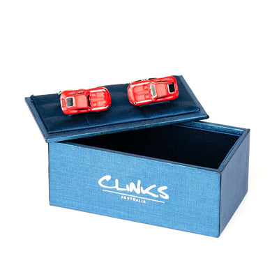 Red Jaguar Style E Type Car Cufflinks