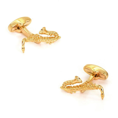 Gold Saxophone Cufflinks