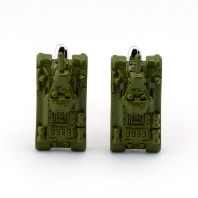 Green Army Tank Cufflinks