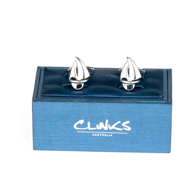 Silver Sailing Boat Yacht Cufflinks