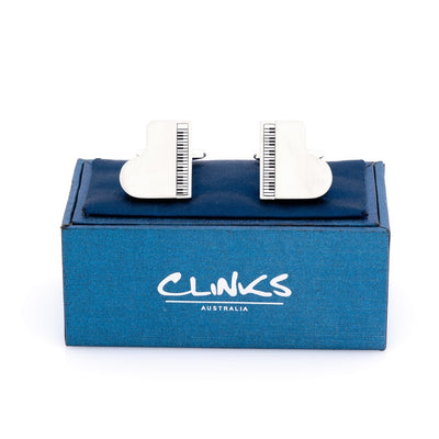 Silver Piano Cufflinks