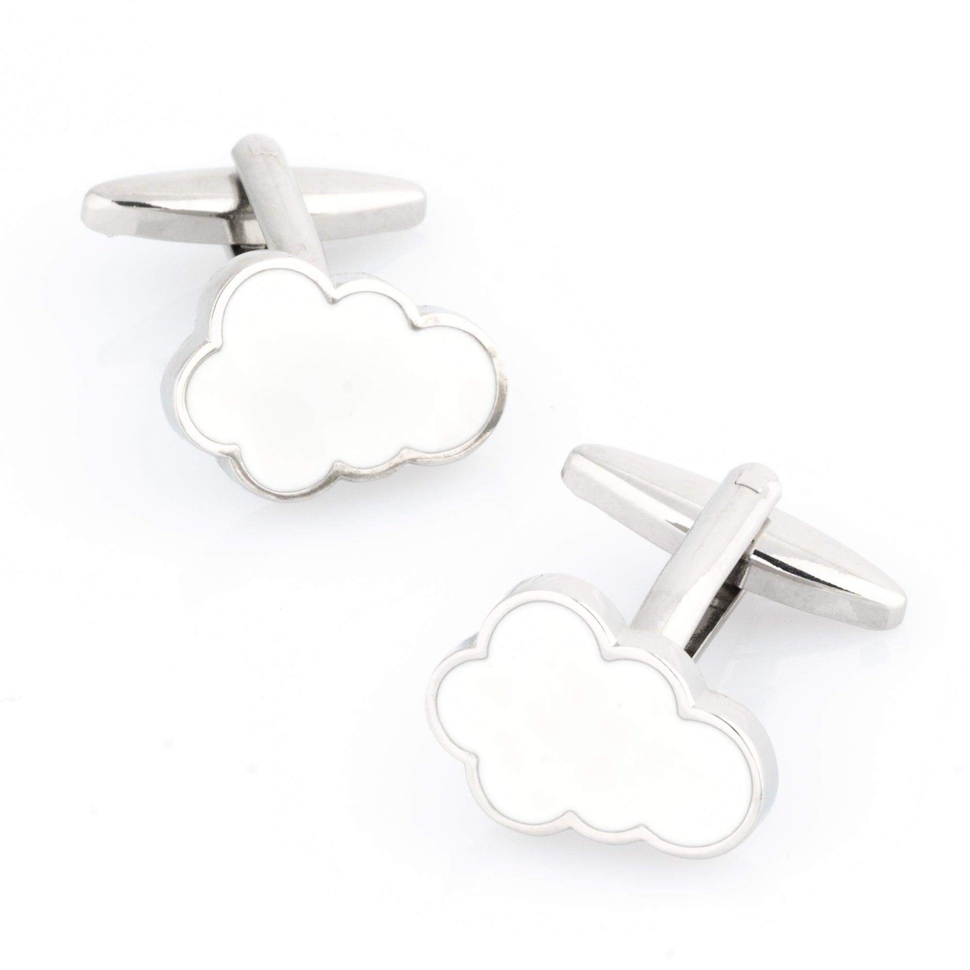 Cloud Cufflinks White