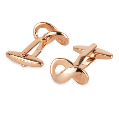 Rose Gold Infinity Symbol Cufflinks