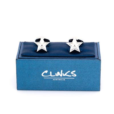 Silver Star Cufflinks