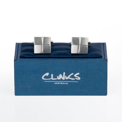 Silver Four-Square Cufflinks