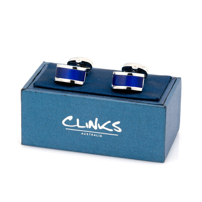 Royal Blue Cateye Cufflinks