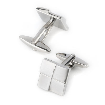 Silver Four-Square Cufflinks